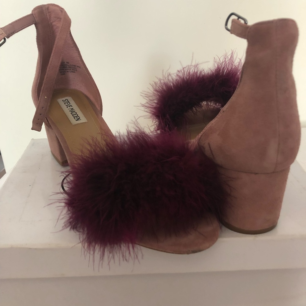 Furry sandals